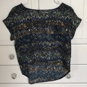 High low zig zag T-shirt
